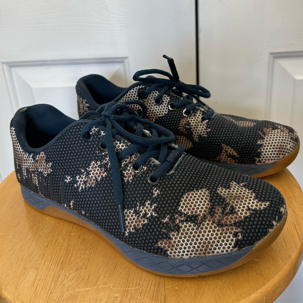 Unisex Blue Floral NoBull Sneakers